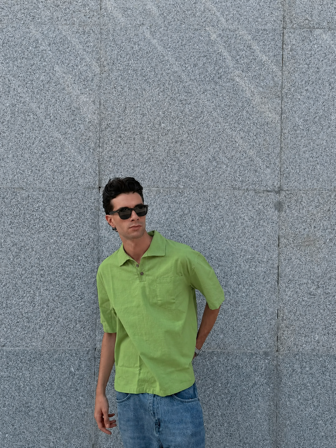 Linen Shirt - Olive Green