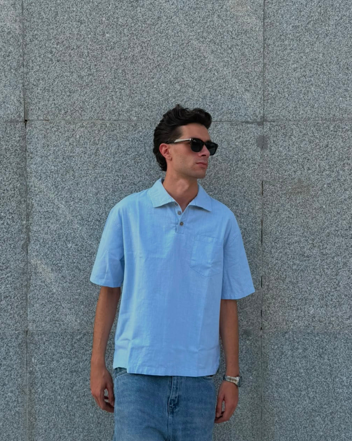Linen Shirt - Light Blue