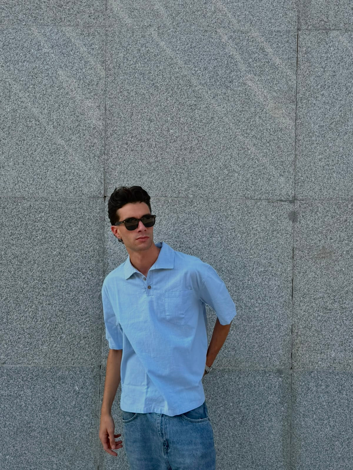 Linen Shirt - Light Blue