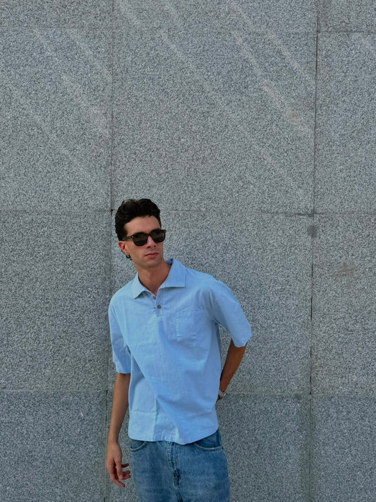 Linen Shirt - Light Blue