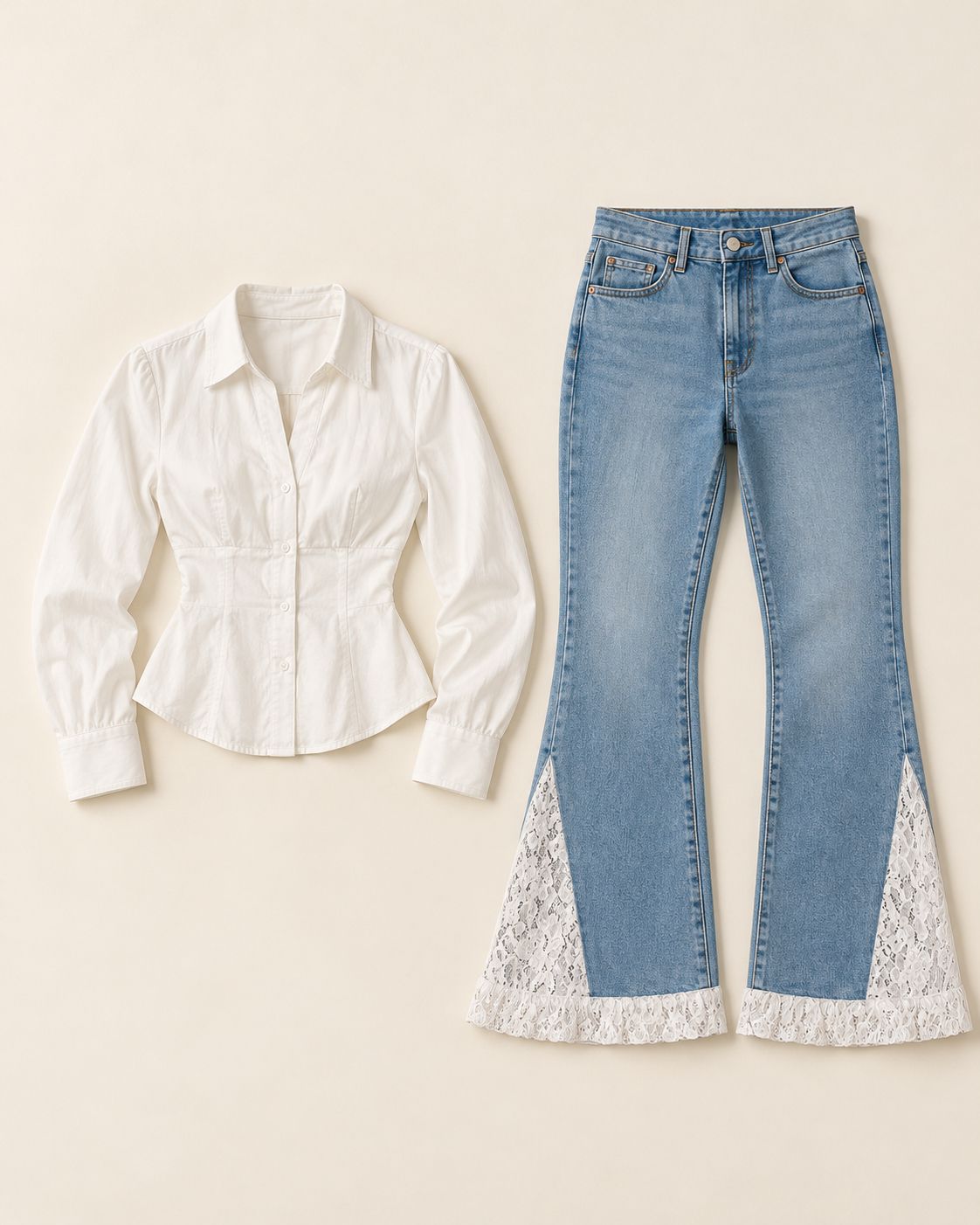 Linen blouse + Pants