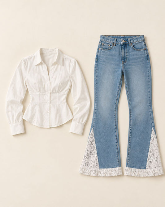 Linen blouse + Pants